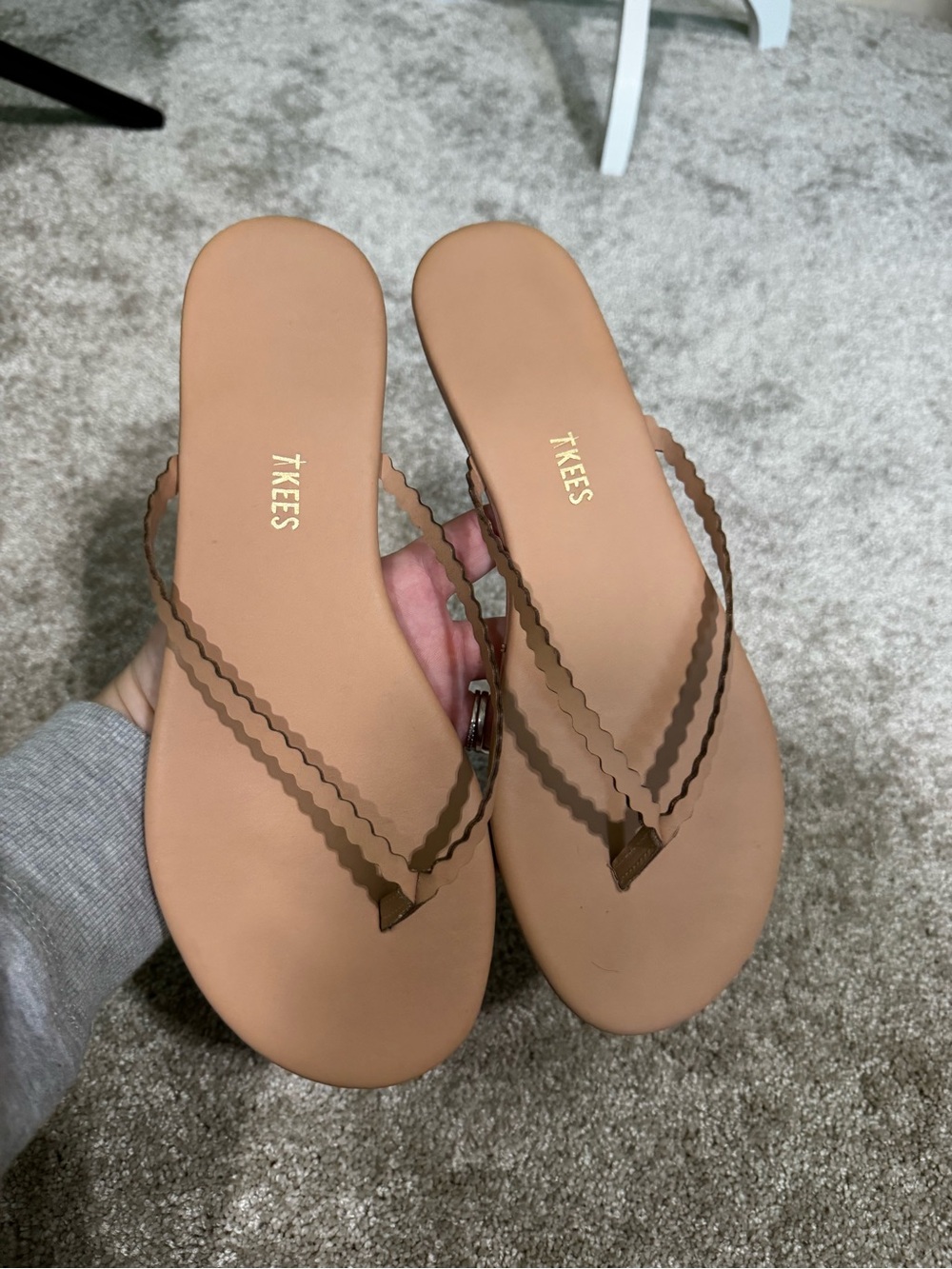 NEW!!! TKEES Bella Scalloped Strap Sandals